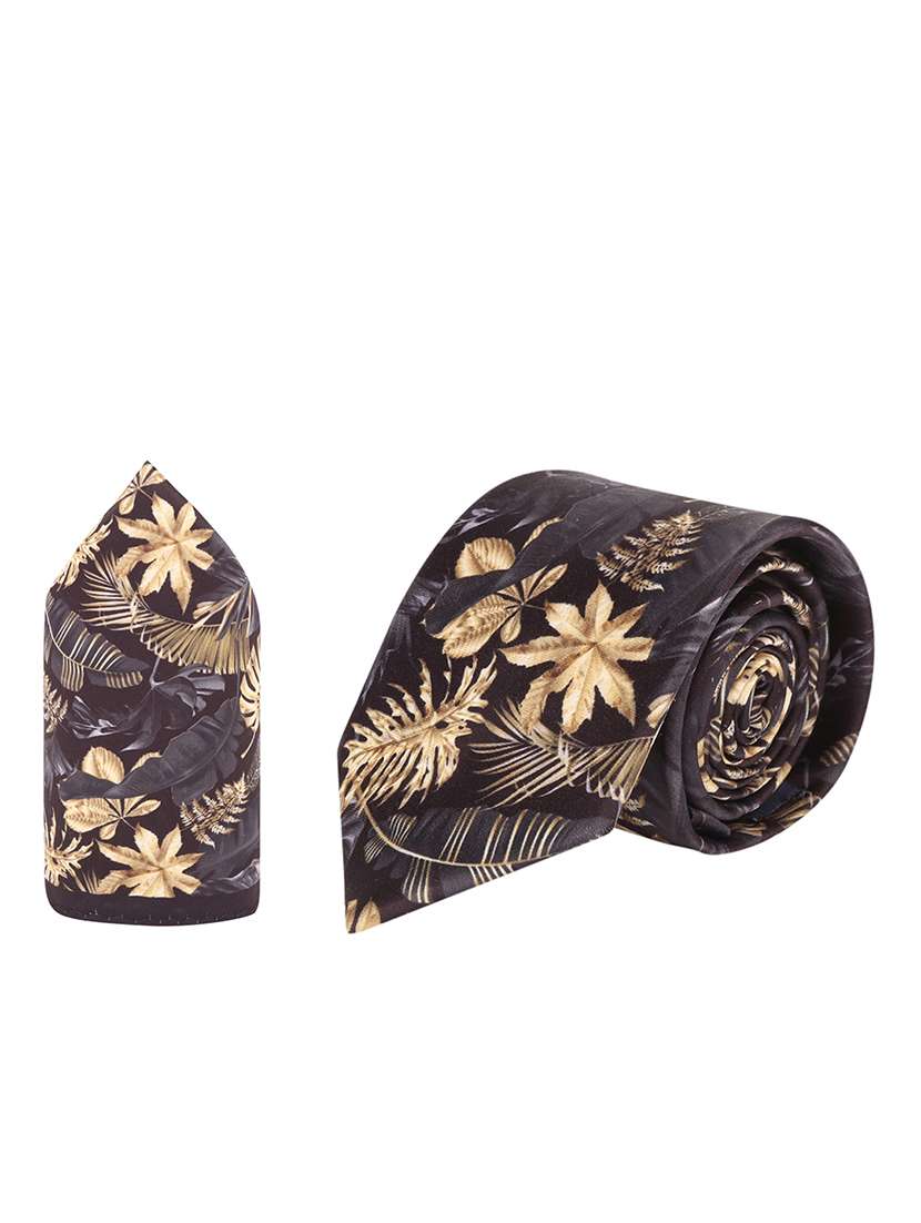 black printed micro fibre gift combo