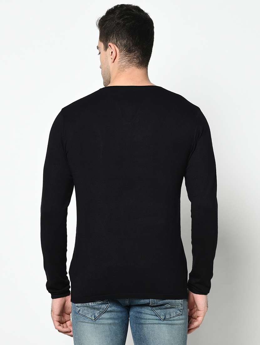 black solid t-shirt - 17762480 - Standard Image - 2