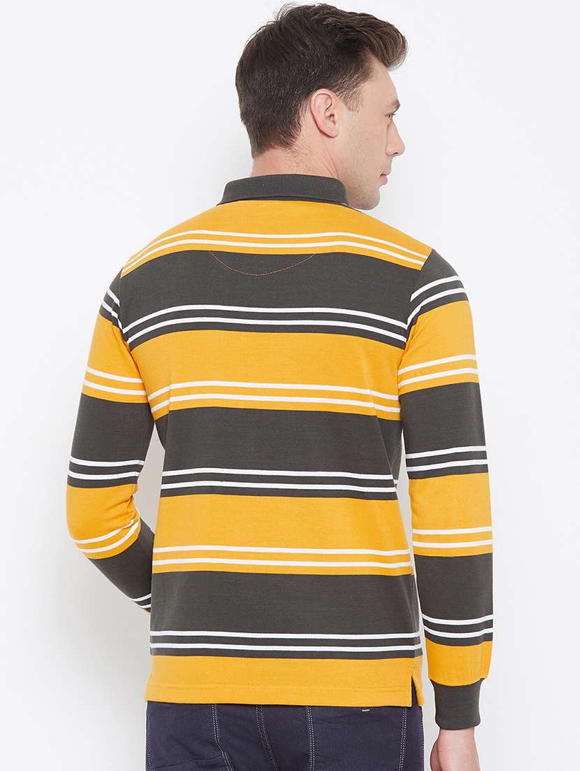 yellow striped polo t-shirt - 17762502 - Standard Image - 2