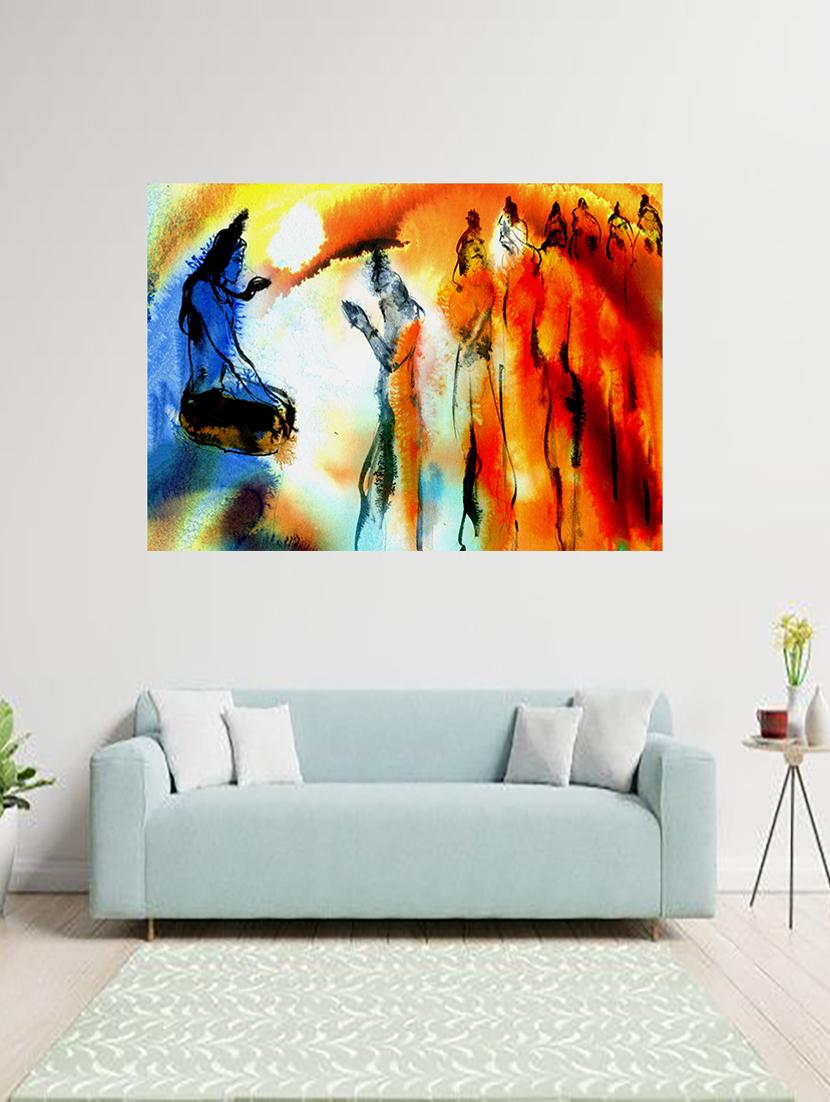qth lord shiva wall sticker cum poster 30cm x 45cm - 17763540 - Standard Image - 2