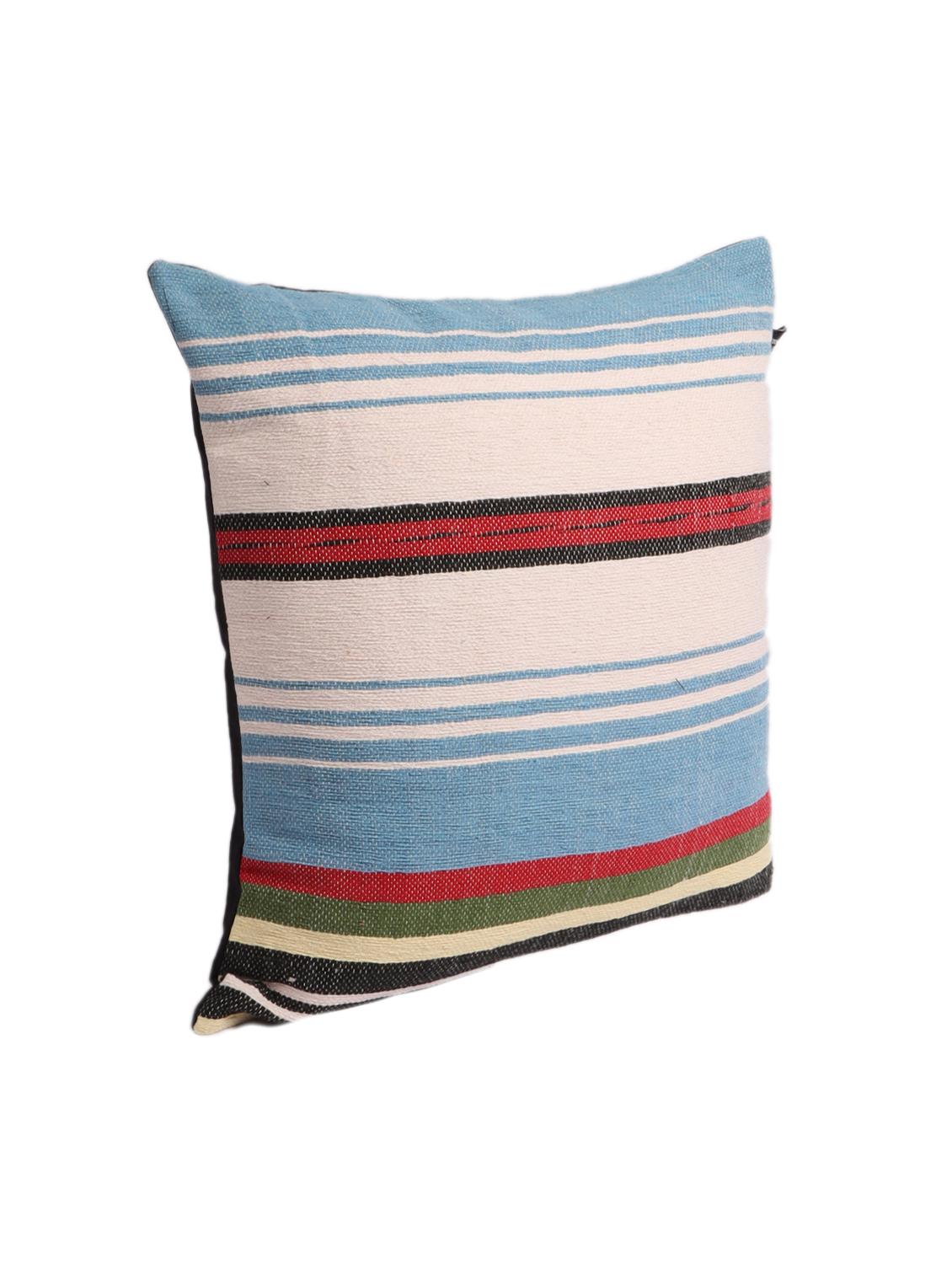 ambbi collections multicolour 100 % cotton 16x16 inch cushion cover, set of 1 - 17764666 - Standard Image - 2