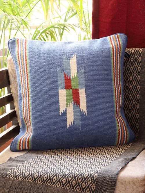 ambbi collections multicolour 100 % cotton 16x16 inch cushion cover, set of 1 - 17764668 -  Standard Image - 0