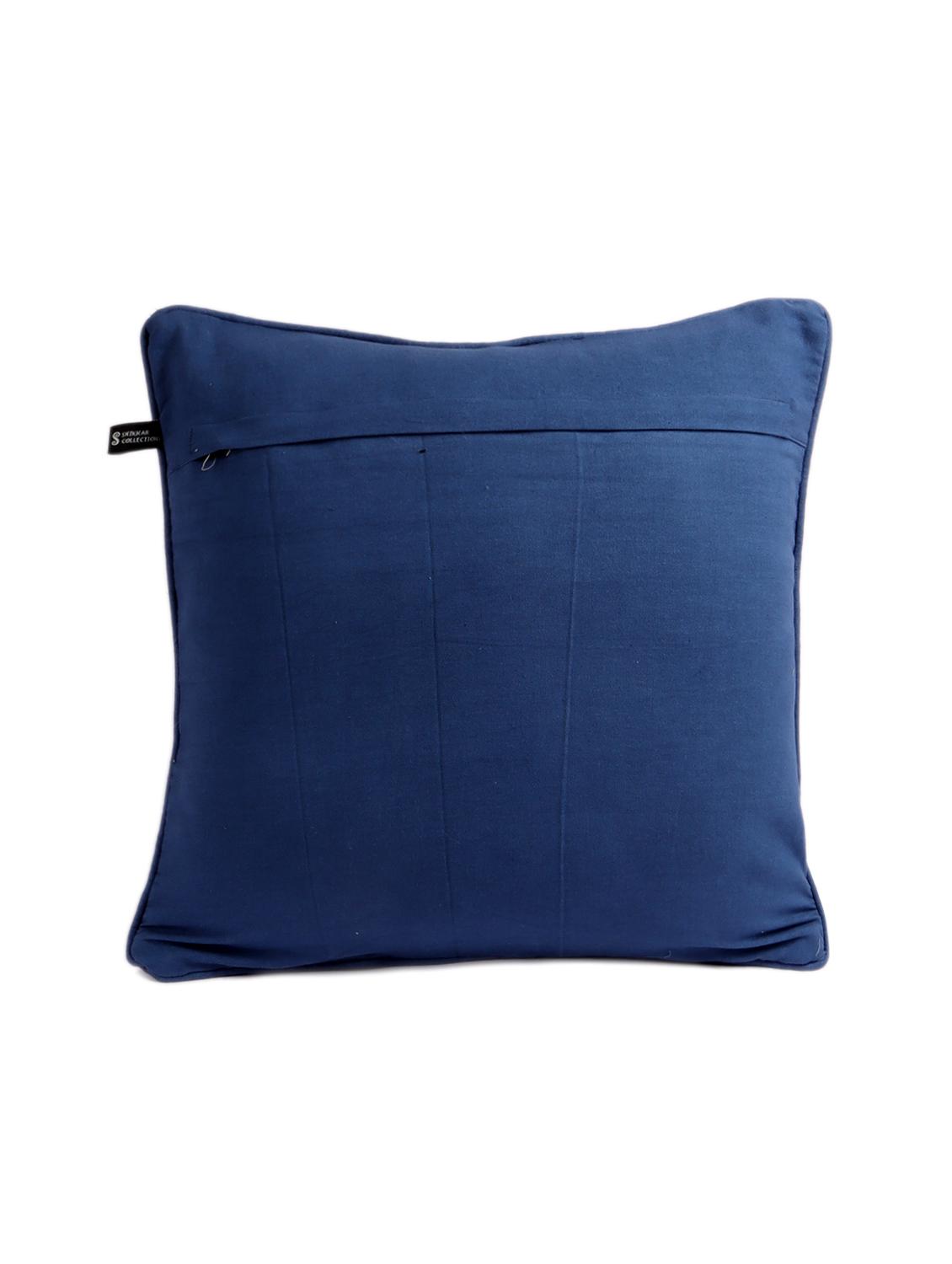 ambbi collections multicolour 100 % cotton 16x16 inch cushion cover, set of 1 - 17764668 - Standard Image - 2