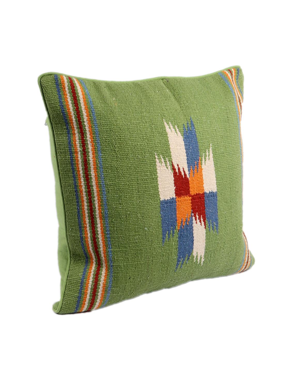 ambbi collections multicolour 100 % cotton 16x16 inch cushion cover, set of 1 - 17764669 - Standard Image - 2