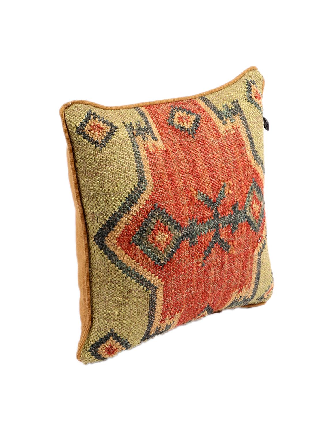 ambbi collections multicolour 100 % cotton 16x16 inch cushion cover, set of 1 - 17764670 - Standard Image - 2