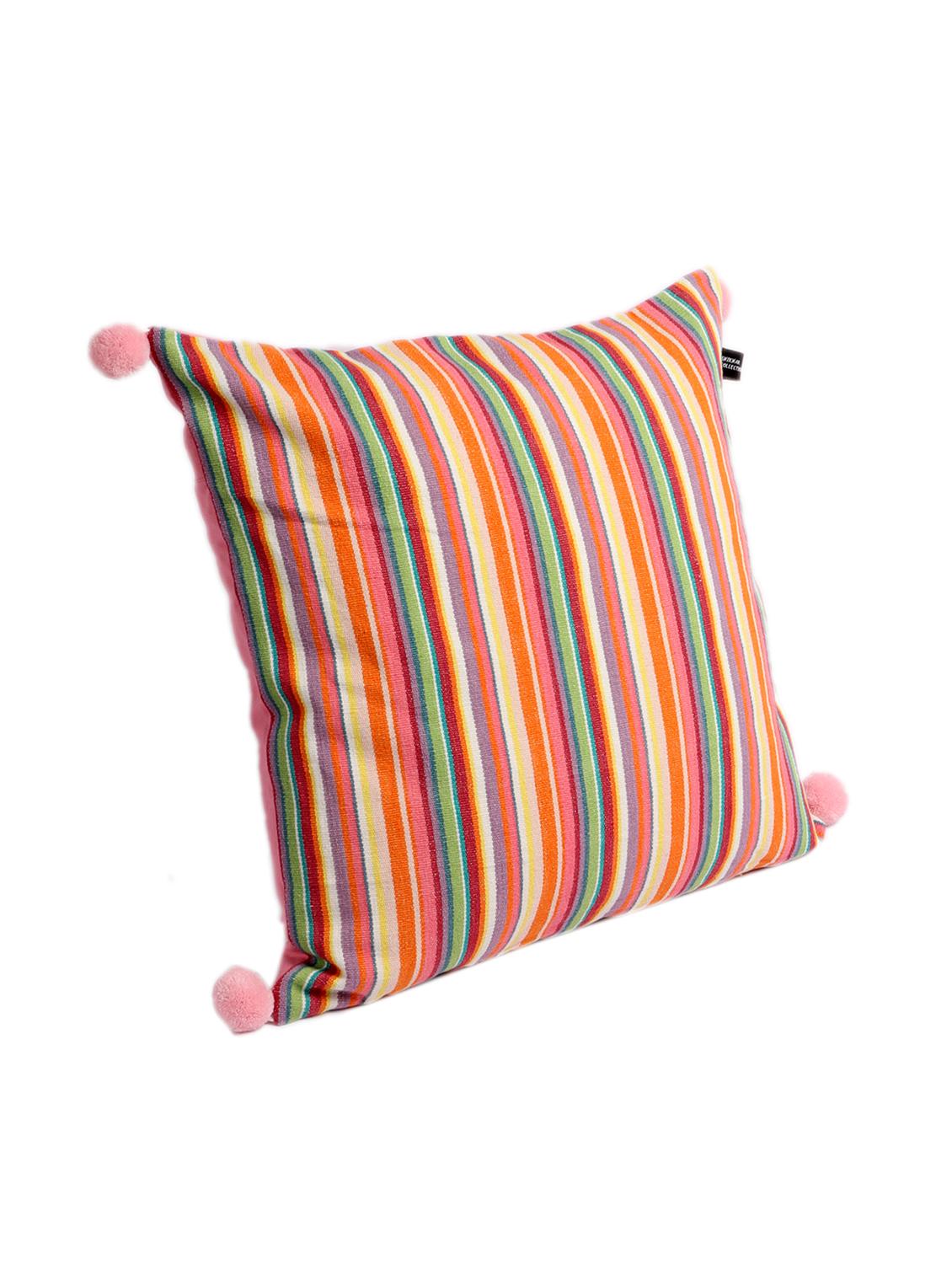 ambbi collections multicolour 100 % cotton 16x16 inch cushion cover, set of 1 - 17764671 - Standard Image - 2