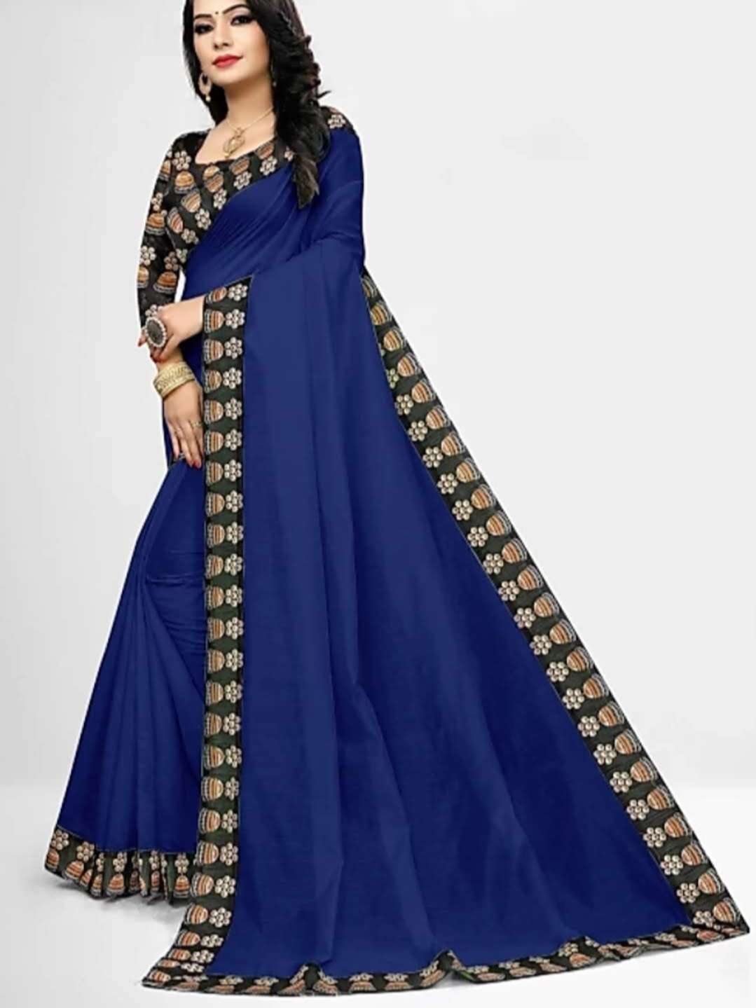 saree fabric: chanderi cotton blouse: separate - 17765271 - Standard Image - 2