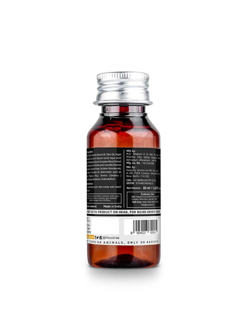 Ustraa Beard Growth Oil Advanced   60ml And Ustraa Beard Wash Woody   60ml