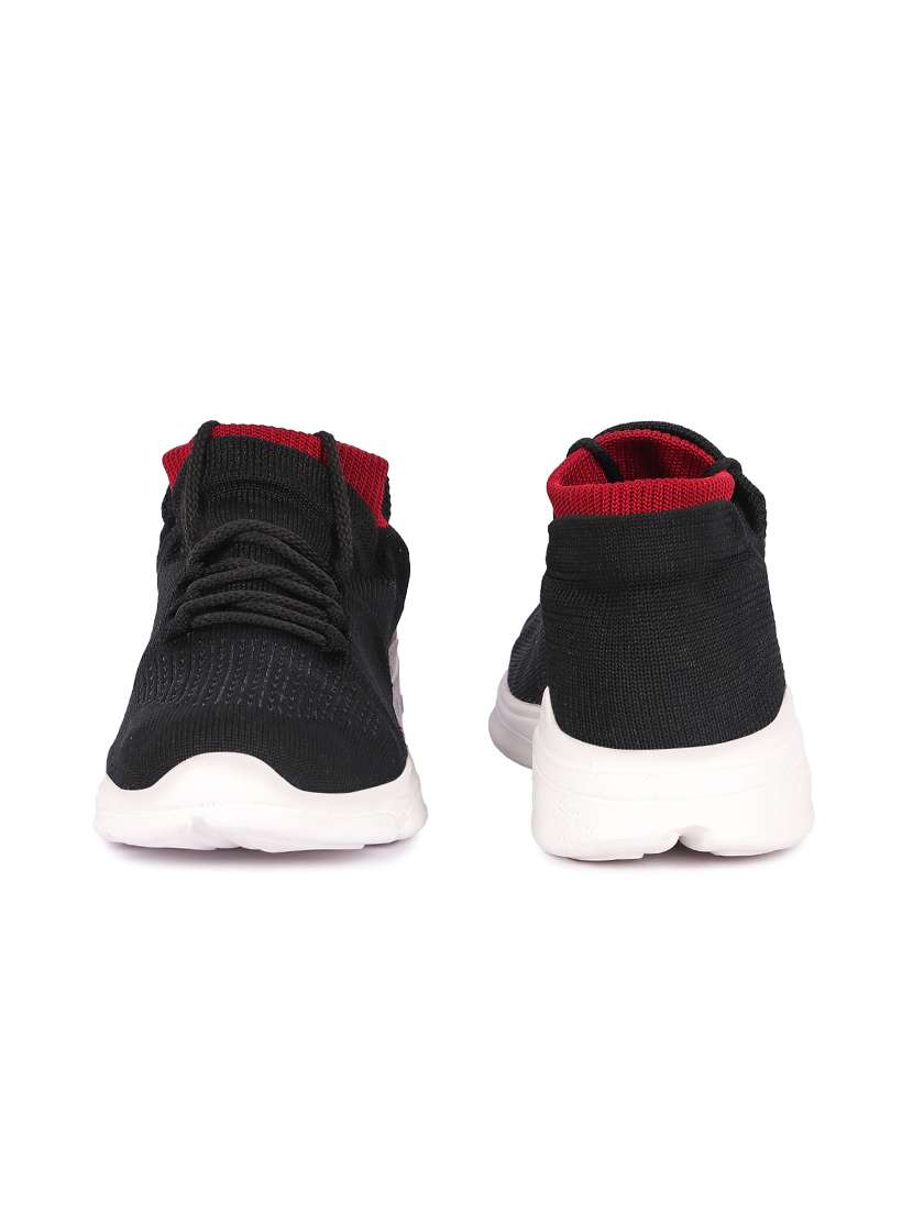 black fabric slip on sports shoes - 17765485 -  Standard Image - 2