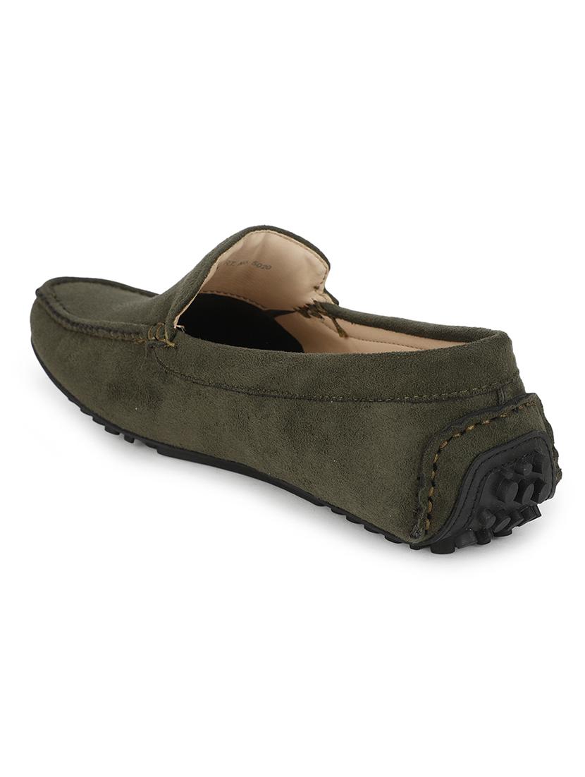 green suede slip on loafers - 17765740 - Standard Image - 2