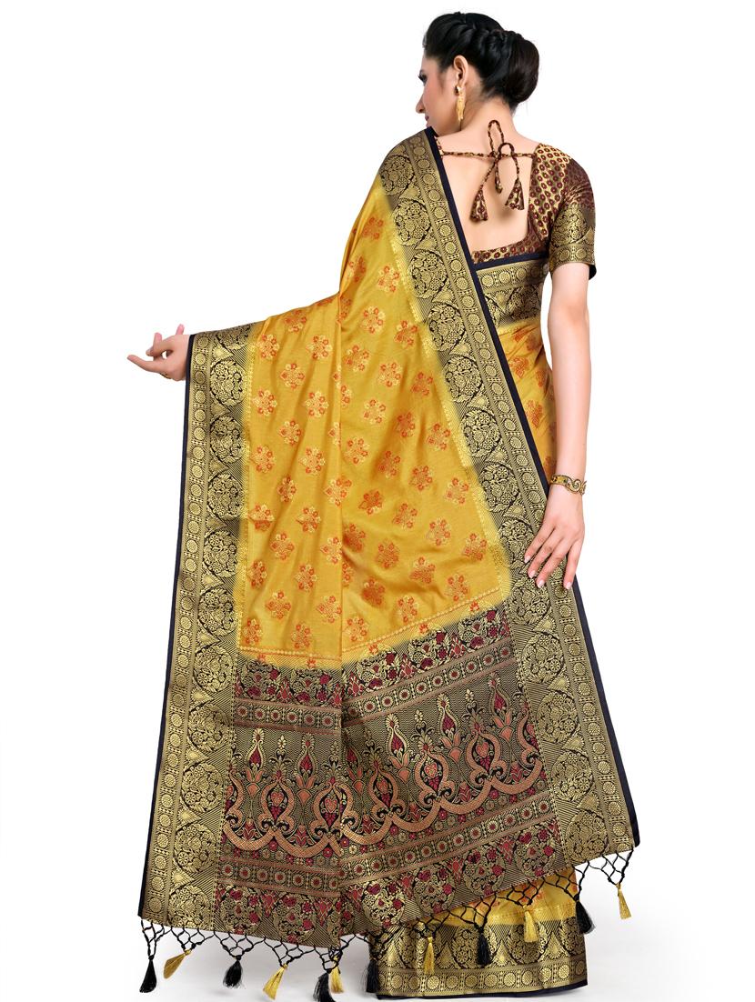 zari work kanjivaram saree with blouse - 17770707 - Standard Image - 2