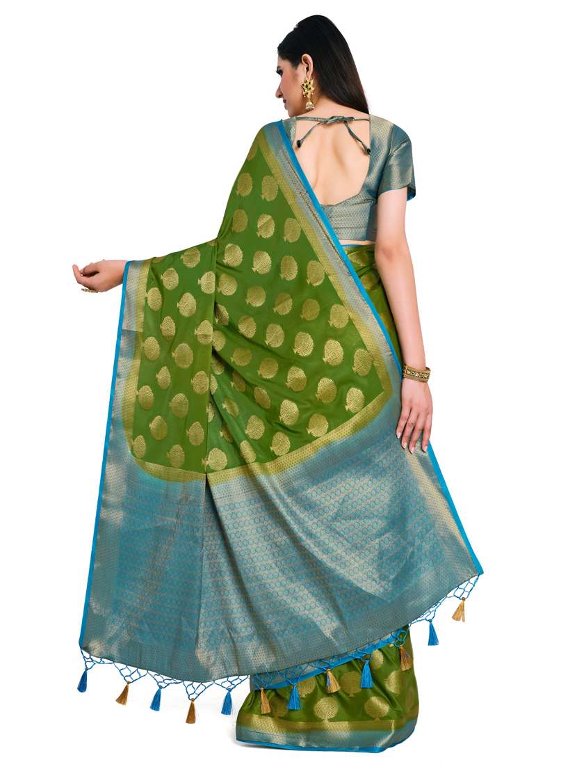 women's self design green colored saree - 17770722 -  Standard Image - 2