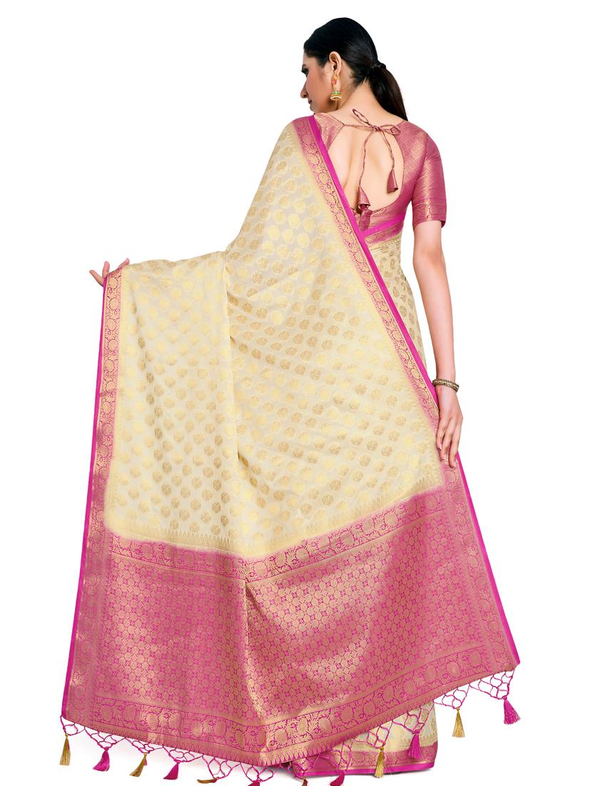 zari work mysore silk saree with blouse - 17770723 - Standard Image - 2