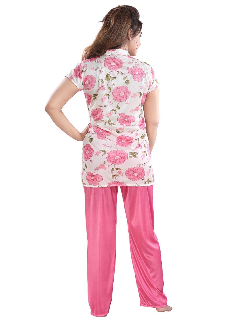 floral printed pajama nightwear set - 17772727 - Standard Image - 2