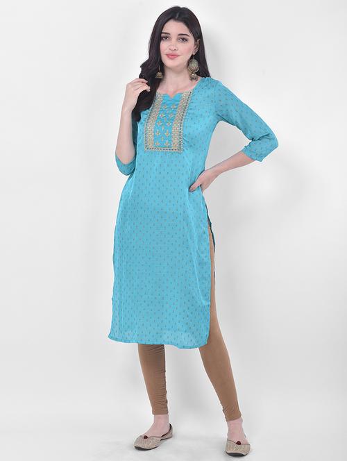 women's straight kurta - 17774650 - Standard Image - 0