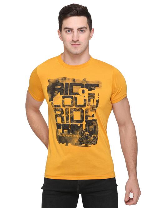 yellow printed t-shirt - 17775697 - Standard Image - 0
