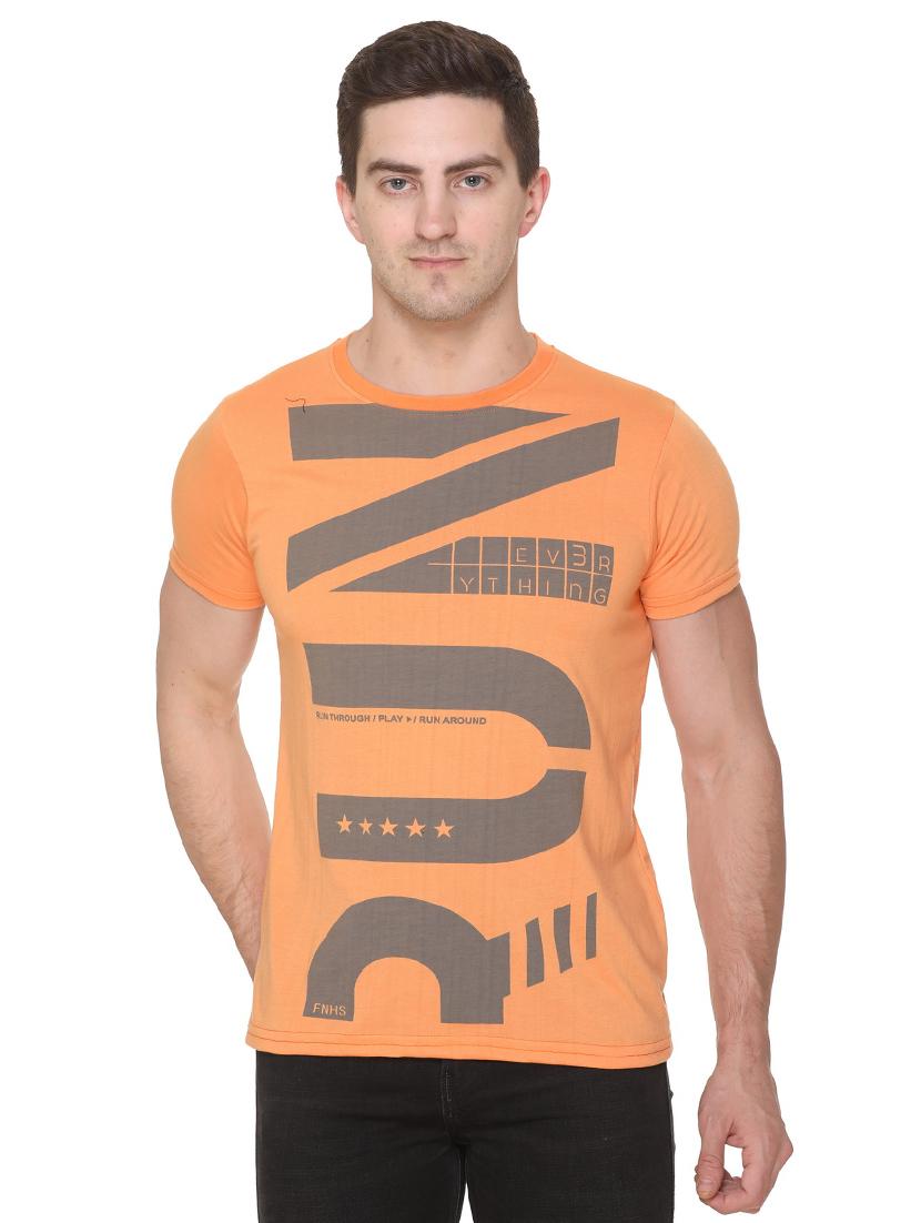 orange printed t-shirt - 17775706 -  Zoom Image - 0