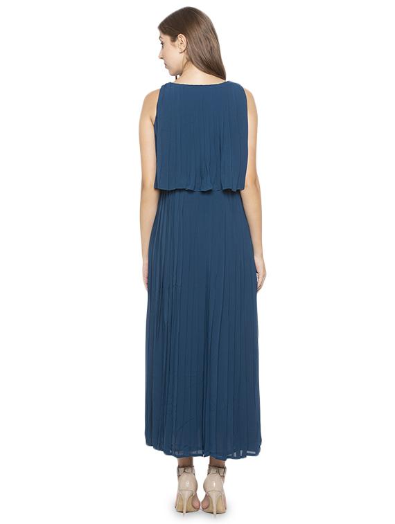 v-neck solid layered dress - 17776448 - Standard Image - 2