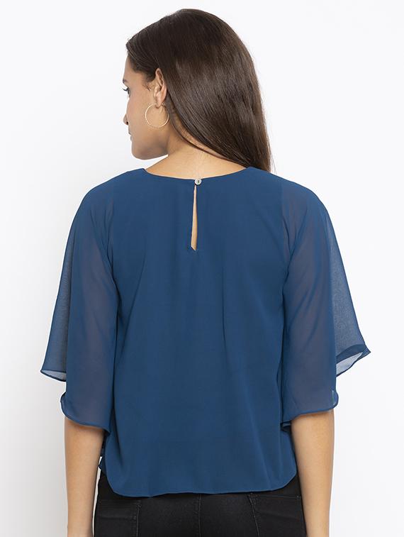 cape sleeved crop top - 17776535 - Standard Image - 2