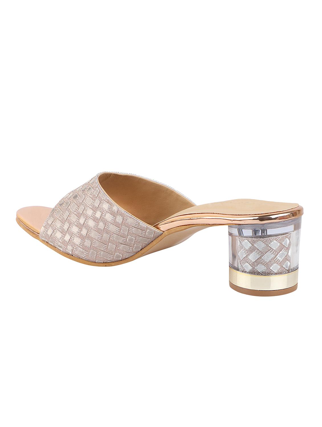 copper synthetic slip on sandals - 17777258 - Standard Image - 2