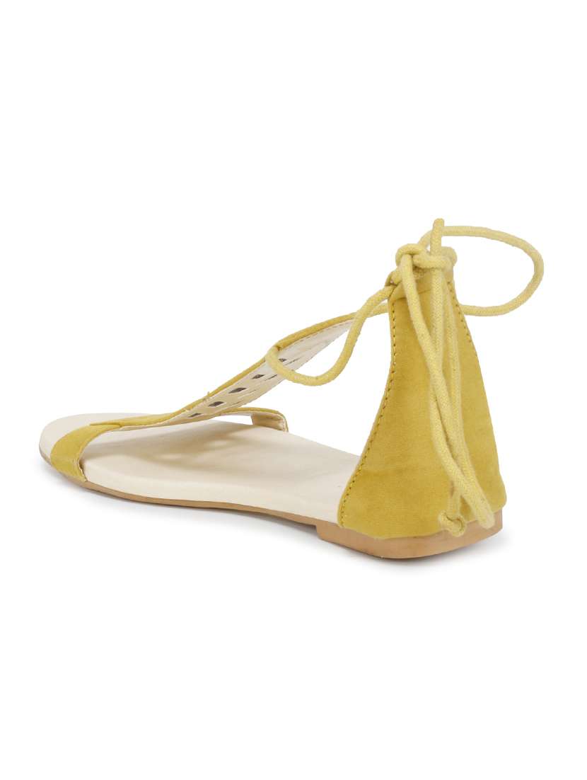 yellow slip on sandal - 17778258 - Standard Image - 2