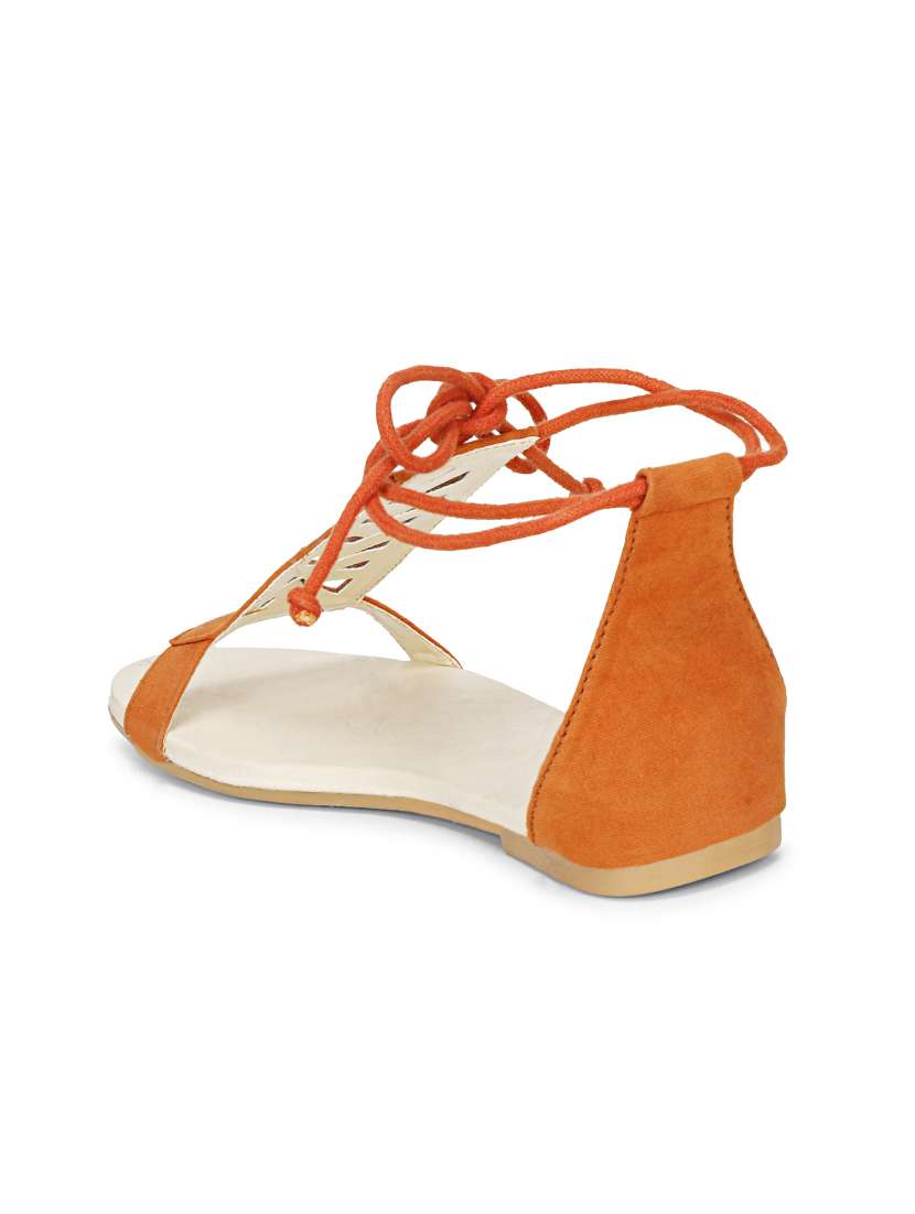 orange slip on sandal - 17778260 - Standard Image - 2