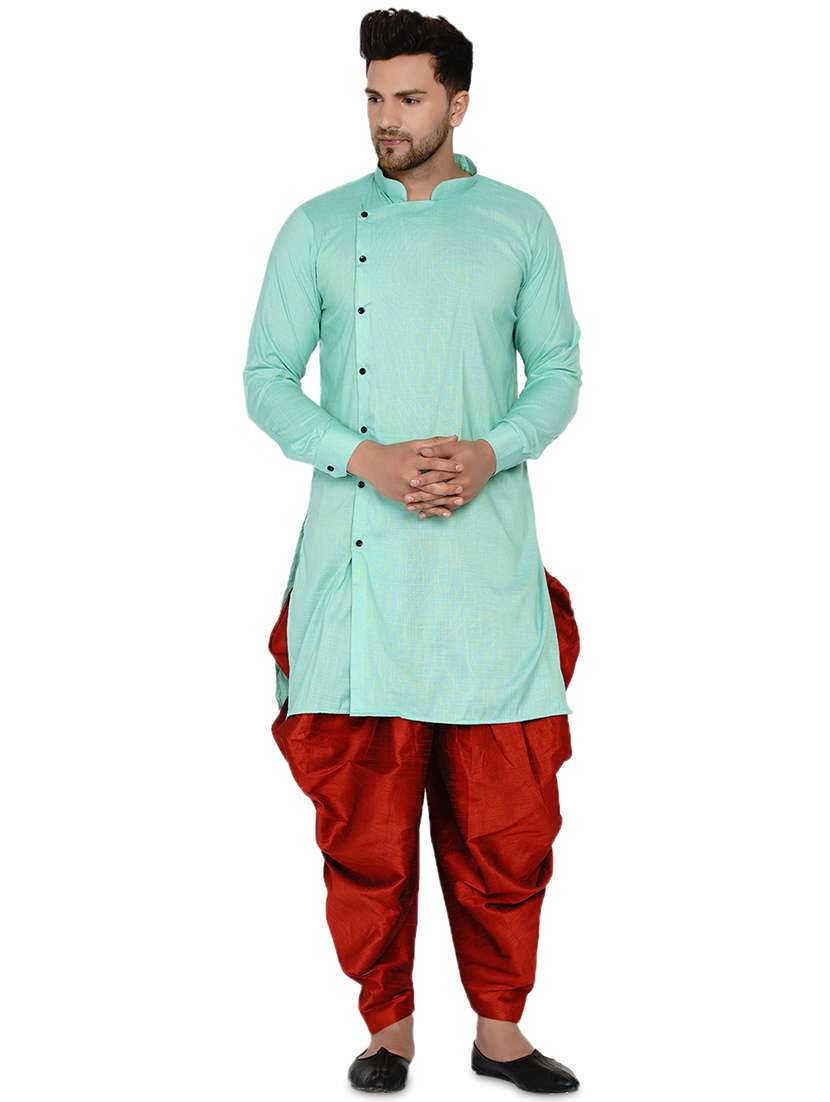 sea green solid long kurtas