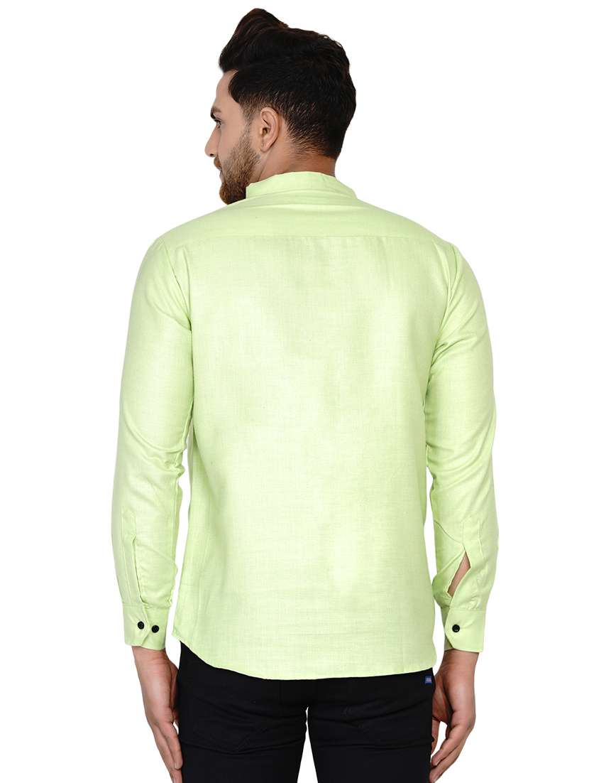Green Solid Short Kurta - 17779433 -  Standard Image - 2