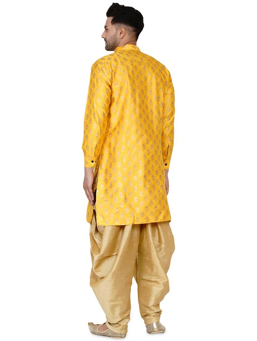 men printed mandarin neck long kurta - 17779441 - Standard Image - 2