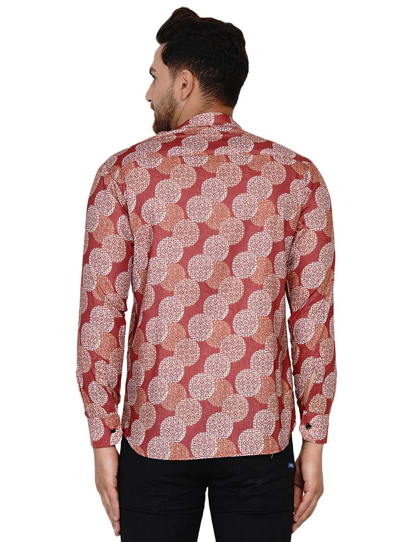 red printed short kurta - 17779455 - Standard Image - 2