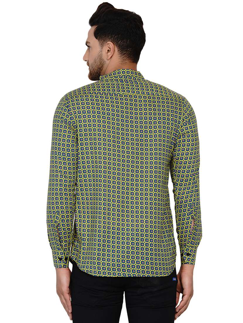 green printed short kurta - 17779475 -  Standard Image - 2