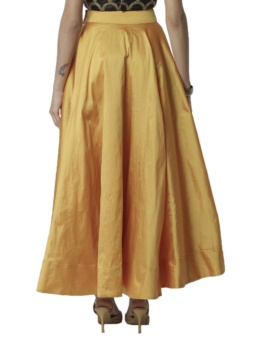 high rise solid flared skirt - 17779946 - Standard Image - 2