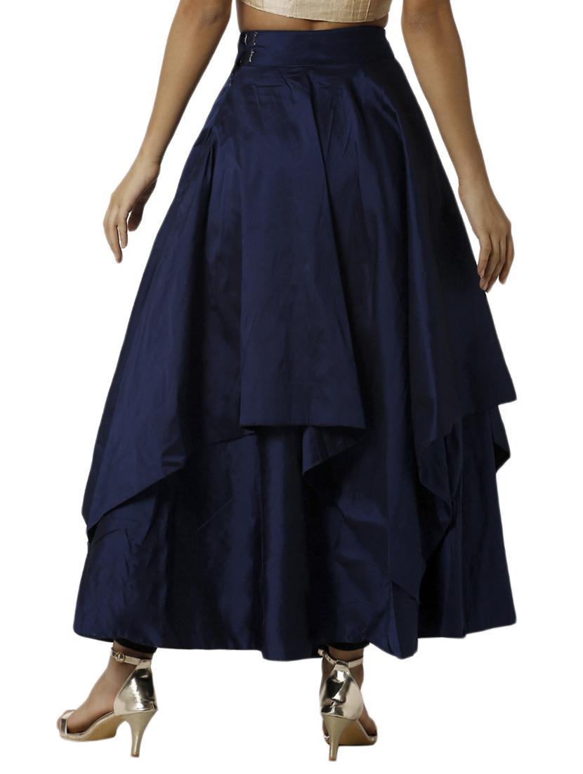 asymmetric solid skirt - 17779949 - Standard Image - 2