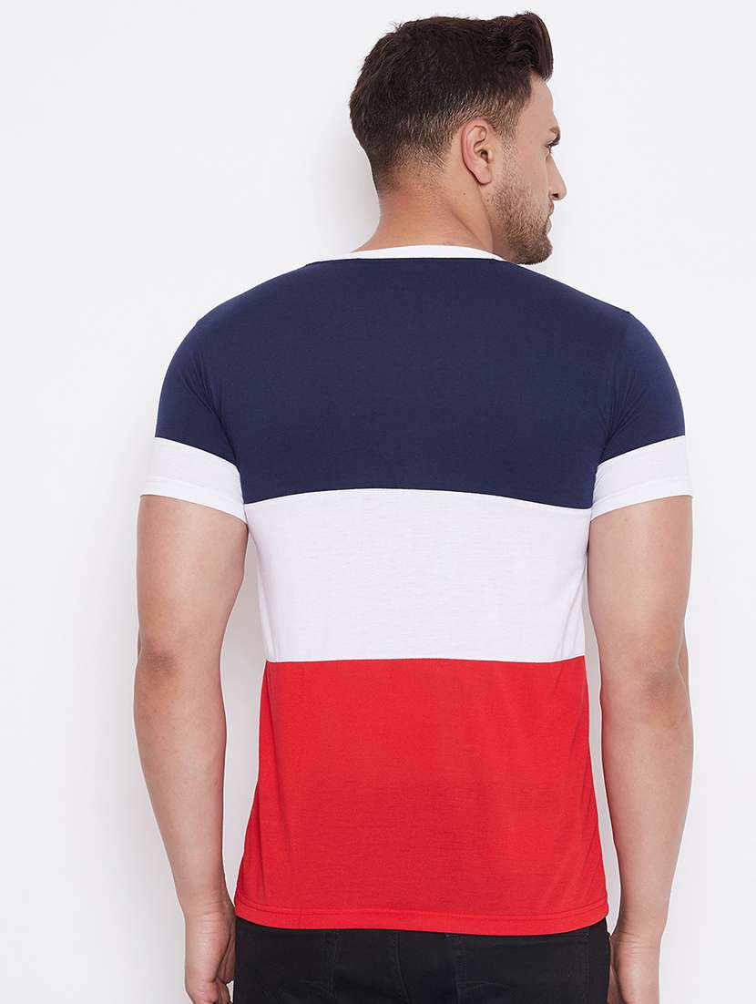 set of 2 multi colored color block t-shirts - 17780032 -  Standard Image - 2