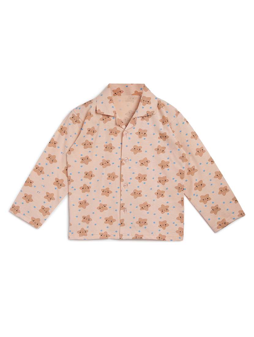 pink printed pyjama set nightwear - 17781976 -  Standard Image - 2