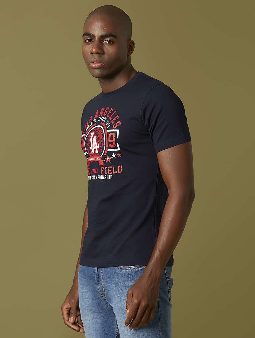 blue front print t-shirt - 17782859 -  Standard Image - 2