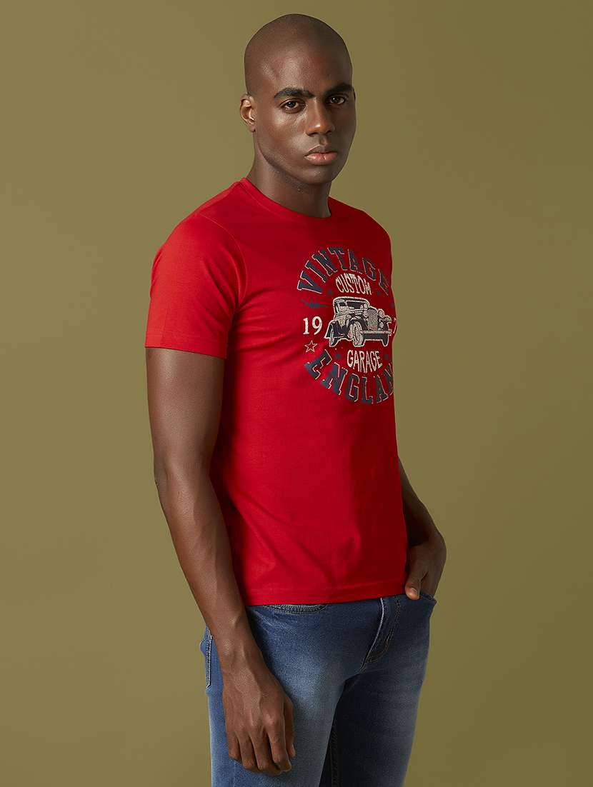 red front print t-shirt - 17782862 -  Standard Image - 2