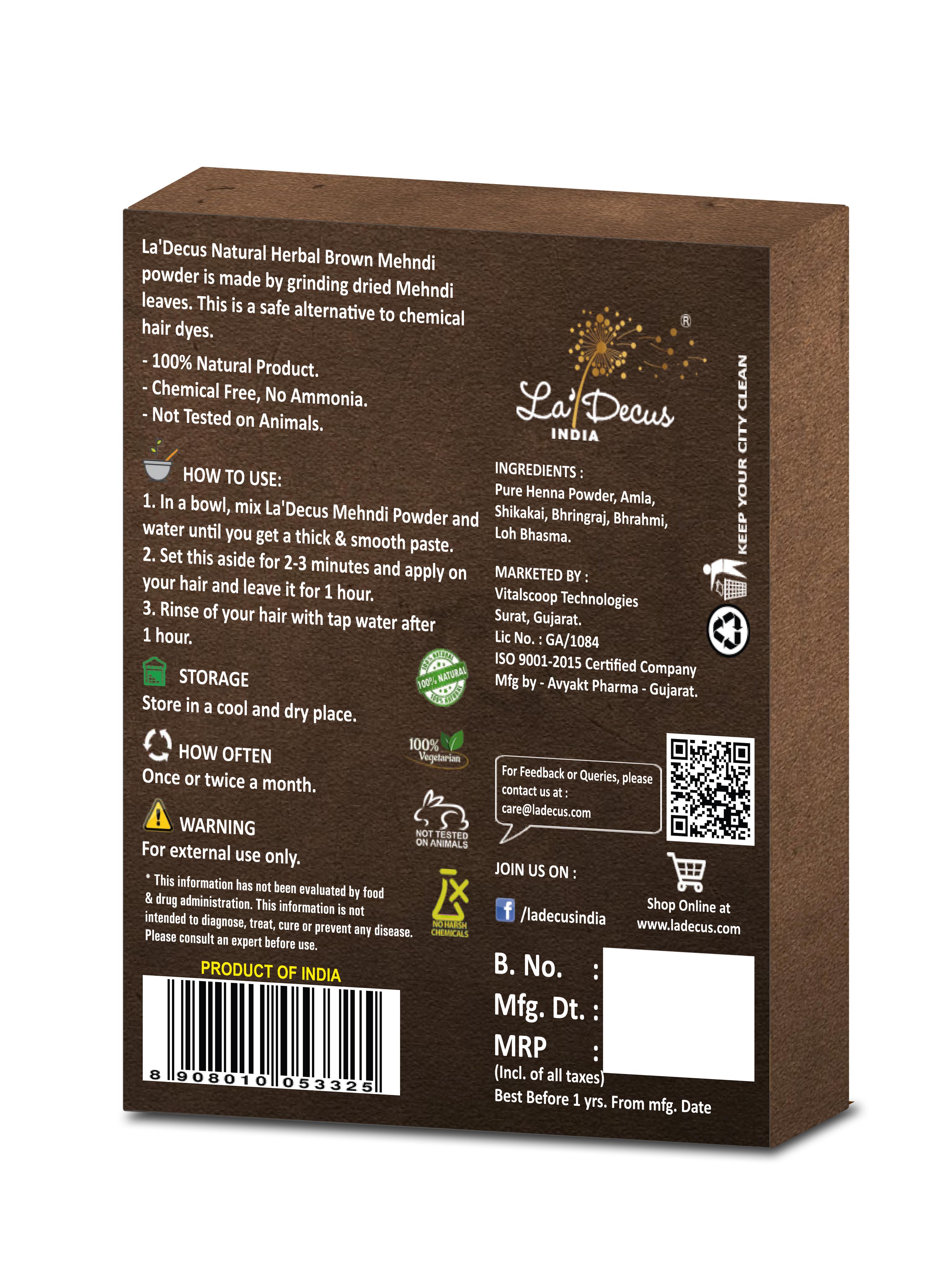 la'decus natural herbal organic henna mehndi - 17784035 - Standard Image - 2