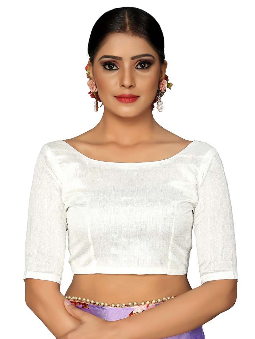 floral printed saree with blouse - 17784236 - Standard Image - 2