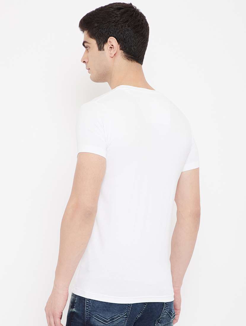 white printed t-shirt - 17784940 - Standard Image - 2