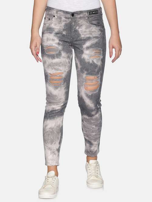 women's distress slim fit jeans - 17785089 -  Standard Image - 0