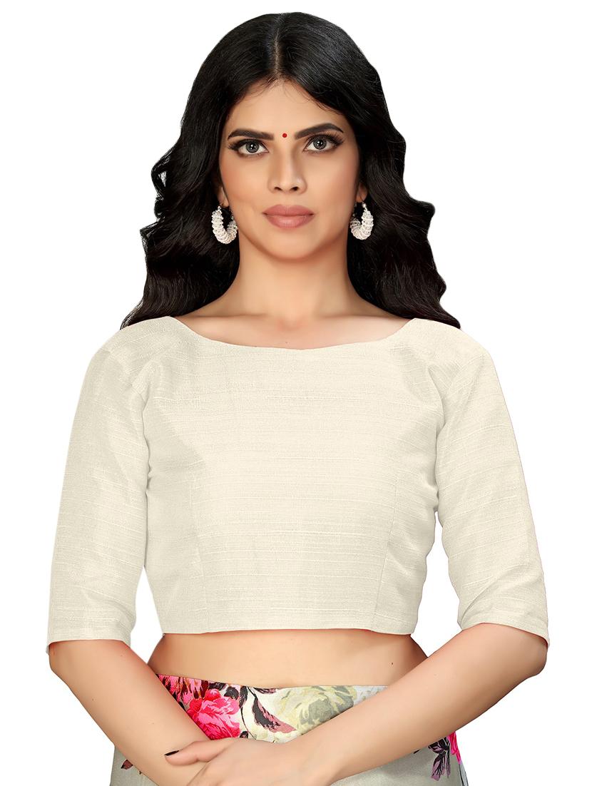 floral printed saree with blouse - 17785194 - Standard Image - 2