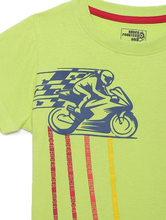 round neck graphic t-shirt - 17785665 - Standard Image - 2