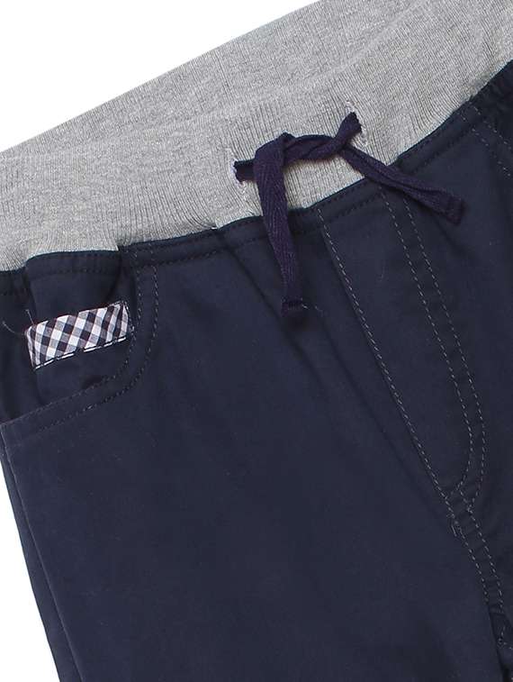 navy blue solid casual track pant - 17785675 -  Standard Image - 2