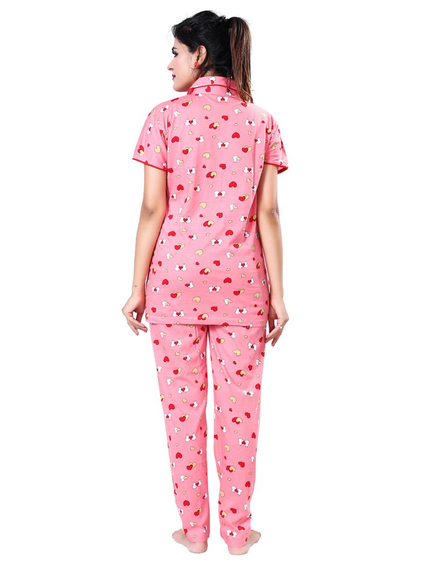 quirky printed nightwear pajama set - 17786384 - Standard Image - 2