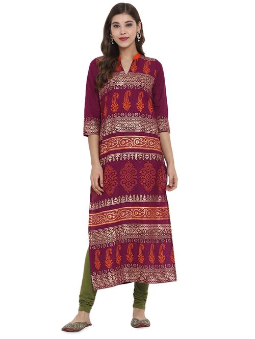 women's straight kurta - 17786566 - Standard Image - 0