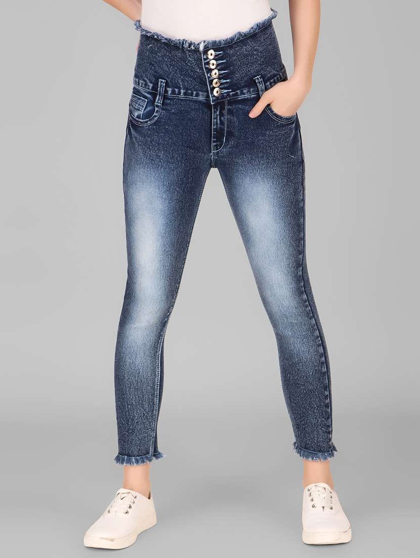 women's plain skinny fit jeans