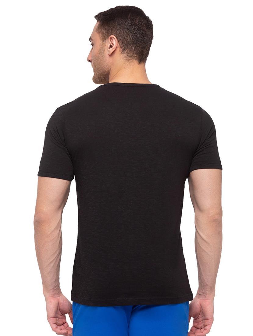 black solid t-shirt - 17789757 - Standard Image - 2