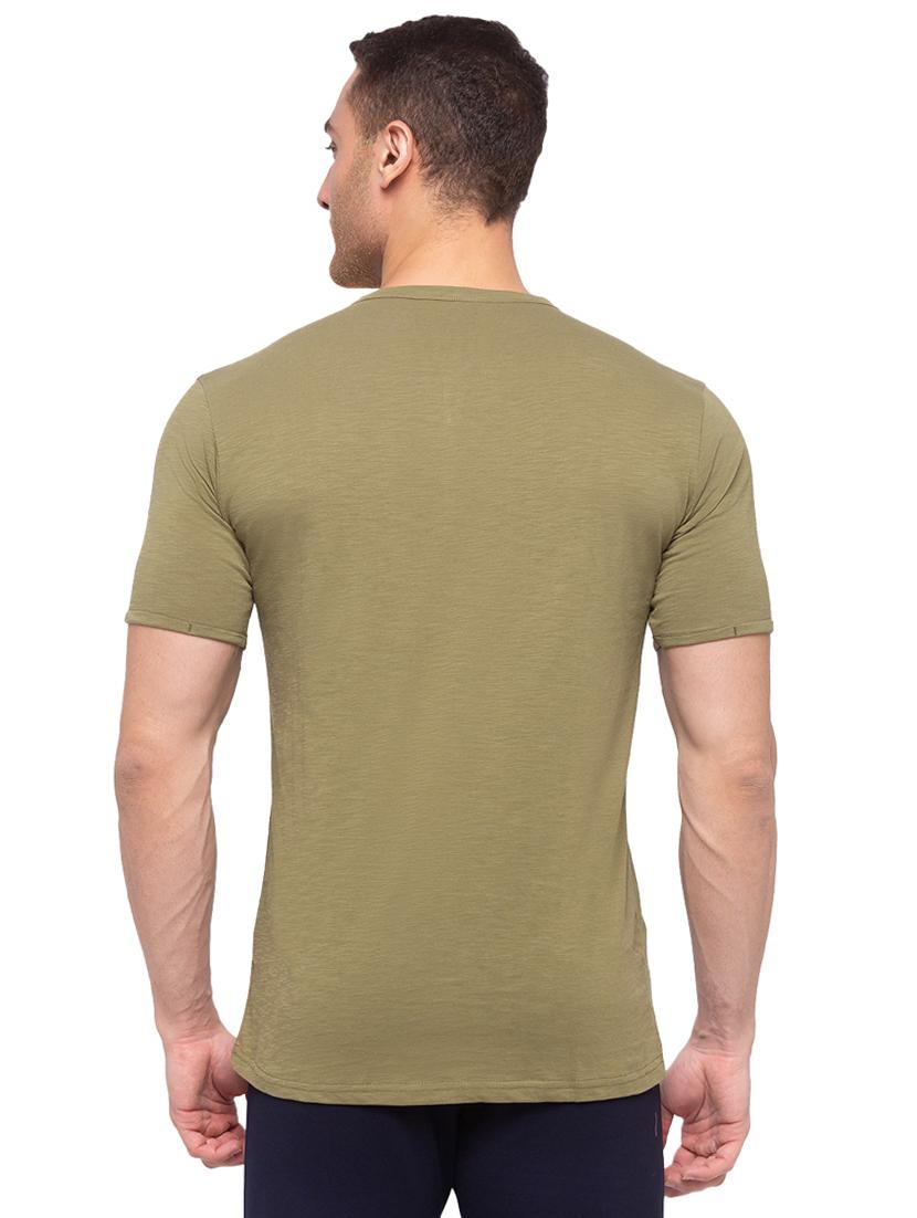 olive green solid t-shirt - 17789759 - Standard Image - 2