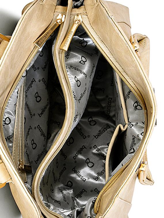cream leatherette (pu) handbag - 17790435 - Standard Image - 2